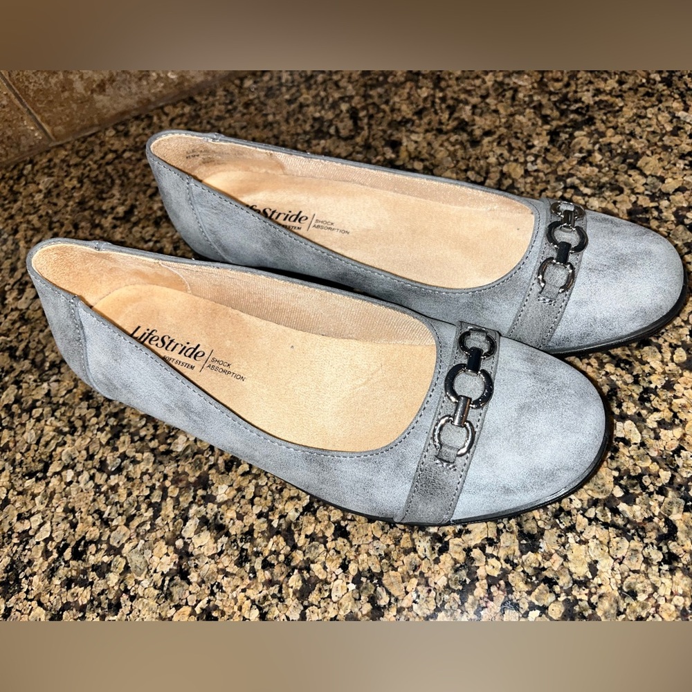 LifeStride Flex Women's Gray Loafers